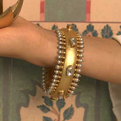 Noor Polki Pearl Kada