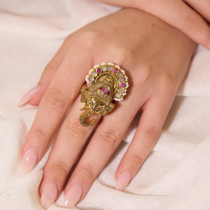 Divine Temple Statement Ring