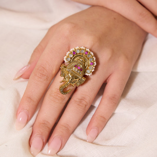 Divine Temple Statement Ring