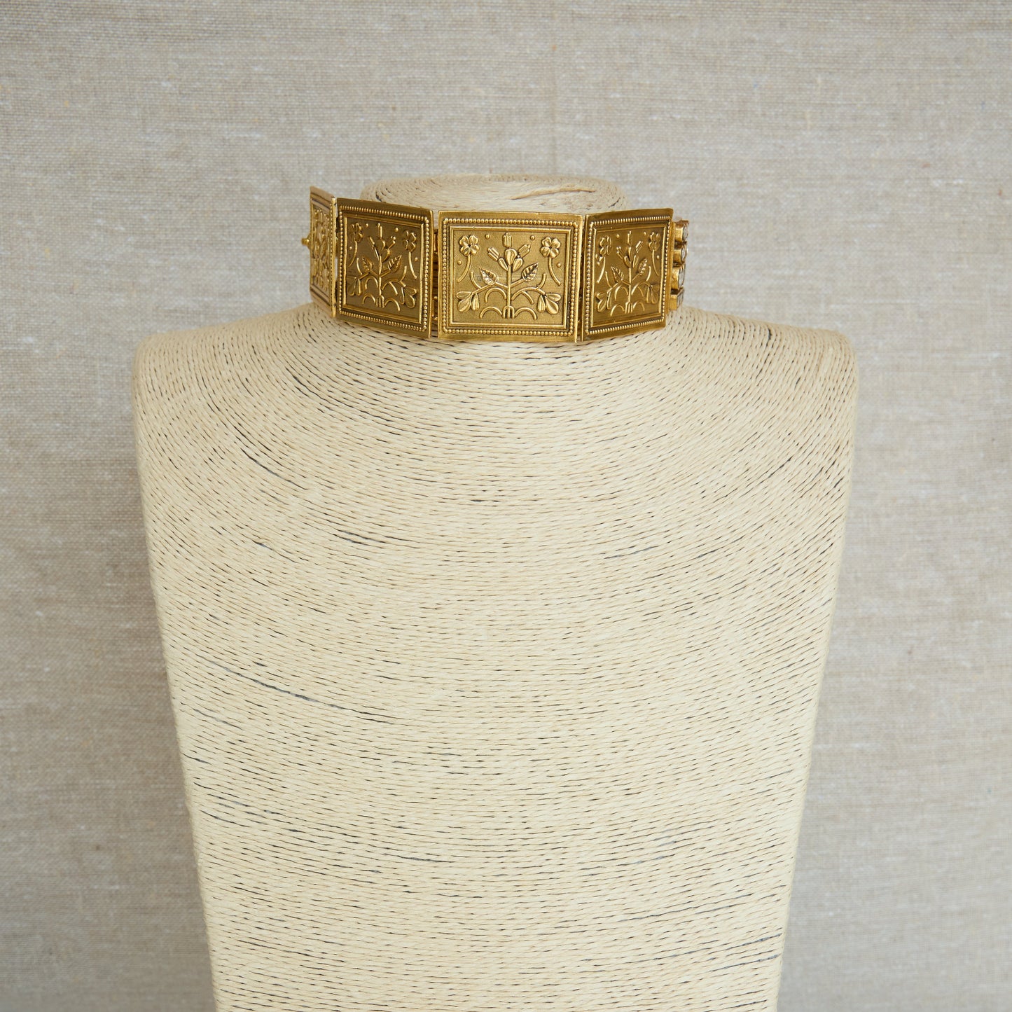 Sheesh Mahal Polki Antique Gold Choker