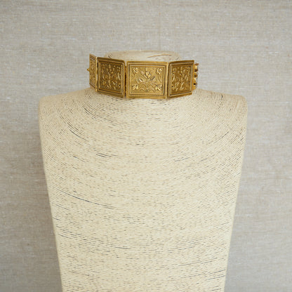 Sheesh Mahal Polki Antique Gold Choker