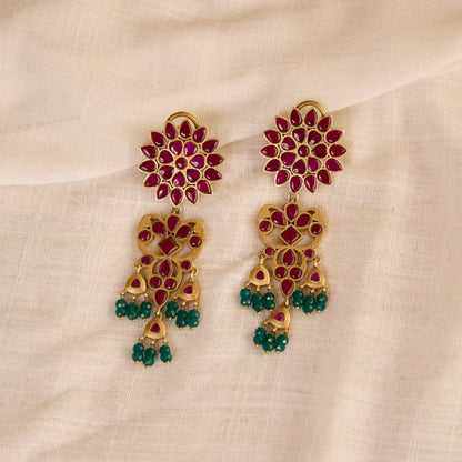 Polki Sunburst Earrings